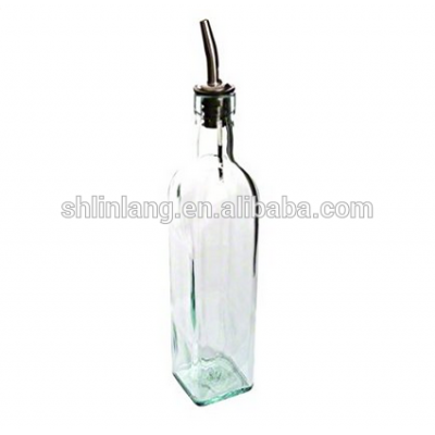 Pourer lids cooking vegetable oil and vinegar glass bottle