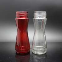 205ml clear red bird feeder glass drink bottle Wholesale