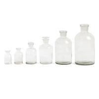 250ml Glass Reagent Bottle Ground Glass Stopper Transparent Laboratory Bottle