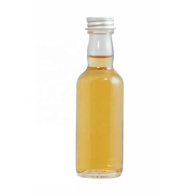 Shanghai Linlang 50ml Miniature Aluminium Lids Whisky Glass Bottle