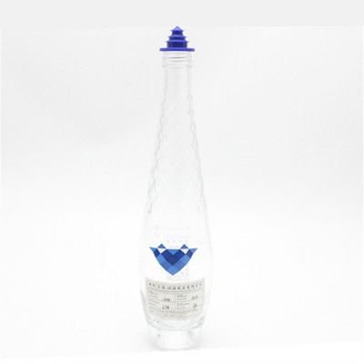 Linlang shanghai hot sale personalised 400ml mineral water glass bottle water