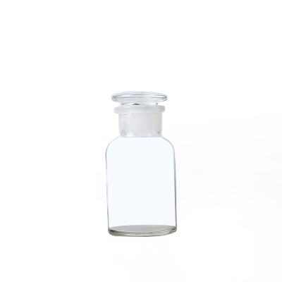 125ml wide mouth laboratory chemical sample clear glass reagent bottle