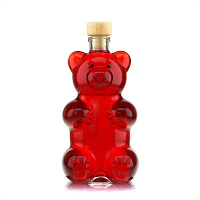 350ml flint glass bear shape glass bottle bear for diffuser