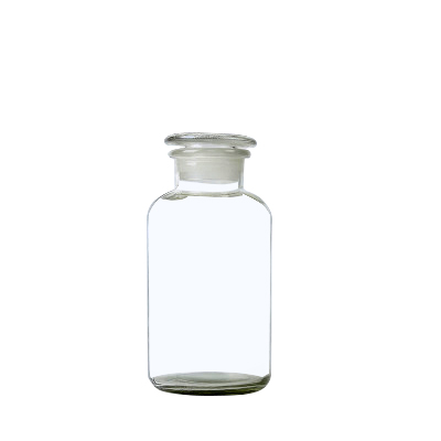 laboratory 250ml aspirator reagent bottle clear glass with dropper